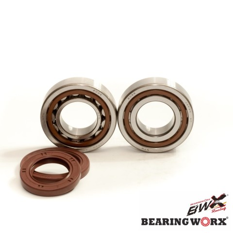 Підшипники колінвала з сальниками BEARING WORX KTM SXF 250 13-15, SXF 350 11-15, HUSQVARNA FC/FE 250/350 14-15 (NTN) (MADE IN JAPAN) (23.CBS63013) = CBK60009