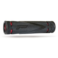 Грипси PROGRIP PG838 ATV (22+22MM, довж. 125MM) колір чорний/червоний (двокомпонентні) (838-SA-149;838-149 SA)