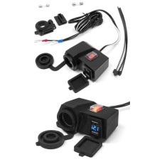 BIKETEC мотоциклетна розетка запалювача з двома usb-роз'ємами з вимикачем монтаж на кермо/трубку - MUS06