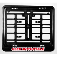 BIKETEC АКЦІЯ РАМКА ДЛЯ НОМЕРНОГО ЗНАКА СКУТЕР/SCOOTER КОЛІР ЧОРНИЙ З ЛОГОТИПОМ OLEK MOTOCYKLE