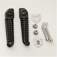 BIKETEC PARTS Комплект підніжок пасажира з кріпленнями Yamaha YZF R1 '02-11, YZF R6 '03-11 чорний