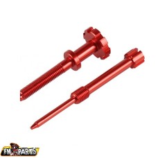 FM-PARTS Гвинт регулювання паливної суміші та холостого ходу для карбюратора Keihin (Fuel Mixture and Idle Screw) колір червоний
