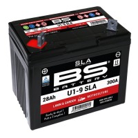 Акумулятор BS U1-9 (FA) SLA 12V 28AH 195X125X176 необслуговуваний - залитий (300A) - для газонокосарки
