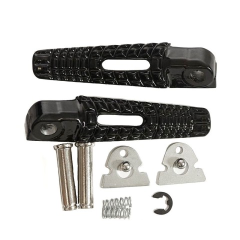 BIKETEC PARTS КОМПЛЕКТ ПІДНІЖОК (ПІДНІЖКИ) ДЛЯ ПАСАЖИРА З КРІПЛЕННЯМИ SUZUKI GSXR 600/750 '06-14, GSXR 1000 '05-14, B-KING '08-13 КОЛІР ЧОРНИЙ