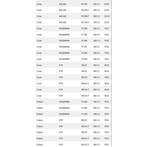 Ремкомплект передньої підвіски SKF Glide Kit для KTM/Husqvarna/GasGas WP 48MM - список застосування нижче