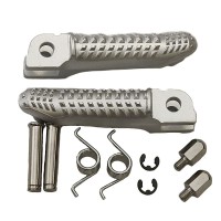 BIKETEC PARTS КОМПЛЕКТ ПІДНІЖОК ВОДІЯ З КРІПЛЕННЯМИ BMW S 1000RR '15-17 СРІБЛЯСТИЙ КОЛІР