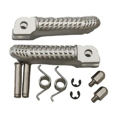 BIKETEC PARTS КОМПЛЕКТ ПІДНІЖОК ВОДІЯ З КРІПЛЕННЯМИ BMW S 1000RR '15-17 СРІБЛЯСТИЙ КОЛІР