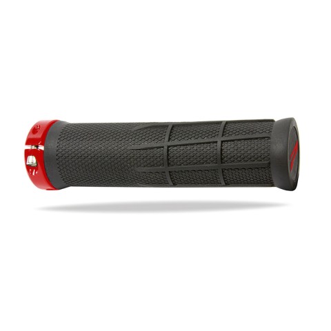 Грипси PROGRIP PG995 ATV / JET SKI / MTB (22+22MM, довж. 130MM) колір чорний з червоною блокуванням LOCK-ON (995-357) (995-107)