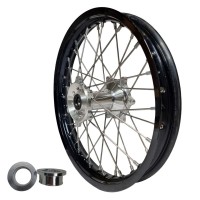 Комплектне заднє колесо REX Wheels 19 дюймів 19-2,15 чорний обід/срібляста маточина 25MM/сріблясті спиці Yamaha YZ/YZF 250/450 '09-'23