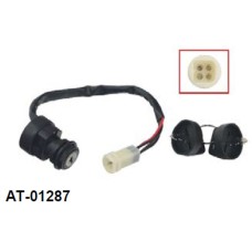 BRONCO замок запалювання Yamaha YFM 80 Badger, YFA1 Breeze '86-'94, YFM 100 Champ '87-'91, YFM 225 Moto4 '86-'88, YFM 250/350 Grizzly/Warrior '89-'94 (OEM: 2FJ-82510-02-00, 2FJ-82510-09-00)