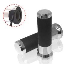 Підігріваючі ручки KOSO зі контролером (22MM/25MM 7/8-1`) Довжина - 120MM ) LCD контролер - 5 рівнів нагріву (EL) Колір хром