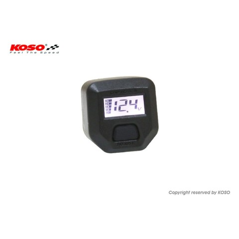 Підігріваючі ручки KOSO зі контролером (22MM/25MM 7/8-1`) Довжина - 120MM ) LCD контролер - 5 рівнів нагріву (EL) Колір хром