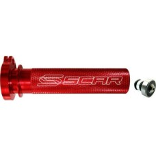 Алюмінієва ручка газу з підшипником SCAR Racing для Honda CRF 250R '04-'25, CRF 450R '02-'25, CRF 250X '04-'17, CRF 250RX '19-'25, CRF 450RX '17-'25, CRF 450L '19-'20, CRF 450 RL '21-'25, червоний колір