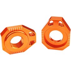 SCAR RACING натягувачі задньої осі KTM SX / SXF / EXC 125 / 250 / 450 / 530 '08-'12, EXC / EXCF '08-'24 (діам. 20MM) колір помаранчевий (компл.-2шт.)