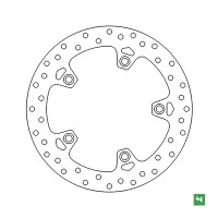 NEWFREN Гальмівний диск задній BMW F 650GS 800/ K1200/ R1200 (265X136X4,5) (5X10MM)