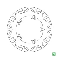 РОЗПРОДАЖ ГАЛЬМІВНИЙ ДИСК ЗАДНІЙ NEWFREN SUZUKI GSF/GSR/SFV/GSX (240x120x5)