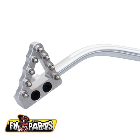 FM-PARTS широка підніжка важеля заднього гальма Rieju '20-'24 срібляста