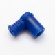 Силіконова коротка свічкова кришка, водонепроникна, кут 90 градусів, бочонок (синя)
