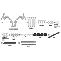 KAPPA КРІПЛЕННЯ ВІТРОВОГО СКЛА 1176AK/1176ABLK CF MOTO NK 650 '21-'24