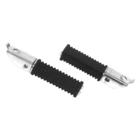 Універсальний комплект пасажирських підніжок EMGO, прямокутні, 2 шт. (отвір під болт 12 мм) (Honda CB)