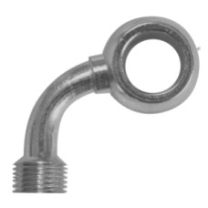 FREN TUBO КІНЕЦЬ ГАЛЬМІВНОГО ШЛАНГА ГОМОЛОГОВАНИЙ 45° БІЧНИЙ ХРОМОВАНИЙ