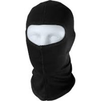 Бавовняна балаклава Gareth з великим отвором, чорна, універсальний розмір