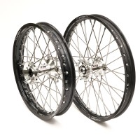 Комплектне переднє колесо REX WHEELS 21 дюйм REX 21-1,60 чорний обід/срібна маточина 22MM для KTM, HUSQVARNA SX, SX-F, EXC, TC, TE