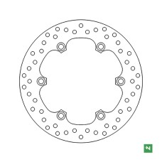NEWFREN Гальмівний диск задній HONDA NSS 125/250/300 FORZA '08-'19; FJS 400/600 SILVER WINGS '01-'08; XLV 1000 VARADERO '03-'11; CBR 1100XX BLACKBIRD '97-'08; CB 1100SF X ELEVEN '00-'03; CB 1300F '03-'08 (256X144X5)