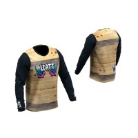 Велосипедна кофта LEATT MTB GRAVITY 3.0 JERSEY WOODY колір чорний/коричневий розмір S