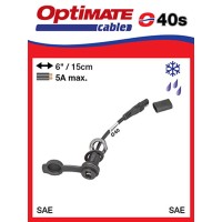 OPTIMATE кабель з роз'ємом SAE і водонепроникною розеткою SAE (довжина 15 см) (EL)
