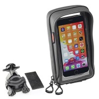 KAPPA СУМКА ДЛЯ GPS / СМАРТФОНА IPHONE XR/XS/XS Max/X/8/8 Plus/7/7 Plus, SAMSUNG GALAXY S5/S6/S7/S8/S9/S10/EDGE З КРІПЛЕННЯМ НА КЕРМО ТА ДЗЕРКАЛО