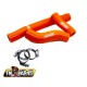 FM-PARTS силіконові шланги/трубки радіатора KTM EXC 250/300 TPI '20-'23, HUSQVARNA TE/TEI 250/300 TPI '20-'23, GAS-GAS EC 250/300 TPI '20-'23 помаранчевий колір