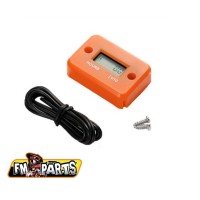FM-PARTS індуктивний водонепроникний лічильник мотогодин, колір помаранчевий (EL)