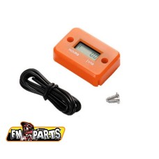 FM-PARTS індуктивний водонепроникний лічильник мотогодин, колір помаранчевий (EL)