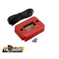 FM-PARTS індукційний водонепроникний лічильник мотогодин червоний (EL)