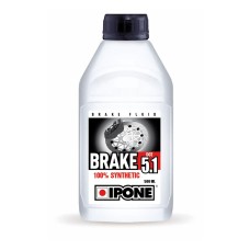 Гальмівна рідина IPONE BRAKE FLUID DOT 5.1 500ML 100% синтетика (270°C) (16) (12)