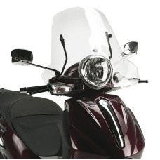 KAPPA Вітрове скло PIAGGIO BEVERLY 500 '03-'07, BEVERLY TOURER 125/250/300/400 '08-'10 (32 x 61,5 см) прозоре
