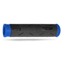 Ручки керма PROGRIP PG807 ATV / JET SKI / MTB (22+22MM, довжина 120MM) колір чорний/синій (двокомпонентні) (808-150)
