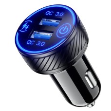 BIKETEC УНІВЕРСАЛЬНИЙ ПОДВІЙНИЙ USB ЗАРЯДНИЙ ПРИСТРІЙ QC 3.0 - 36 ВТ ШВИДКА ЗАРЯДКА ДЛЯ ГНІЗДА ПРИКУРИВАЧА