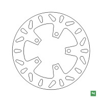 NEWFREN Гальмівний диск задній SUZUKI GSF/GSR/GSXR/SV/RF (240x89x5) (5x10,5mm)