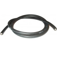 TESLA ВИСОКОВОЛЬТНИЙ ЗАПАЛЮВАЛЬНИЙ ДРІТ (МІДНИЙ КАБЕЛЬ) СИЛІКОНОВИЙ 7ММ (ЧОРНИЙ) - ВІДРІЗОК 2 МЕТРИ