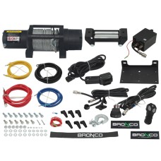 BRONCO лебідка 6000LBS (2722КГ) стальний трос 6.4ММ x 15.2М, пульт