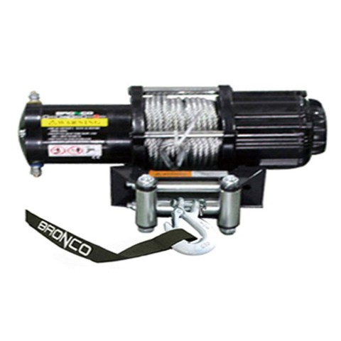 BRONCO лебідка 6000LBS (2722КГ) стальний трос 6.4ММ x 15.2М, пульт