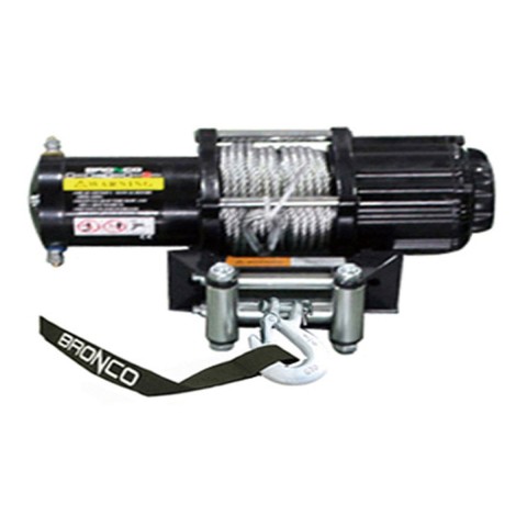Лебідка BRONCO 5000LBS (2268КГ) сталевий трос 5.5ММ x 15.2М, пульт