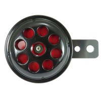 GAUSS універсальний клаксон (звуковий сигнал) чорний-червоний (діаметр 70 мм)