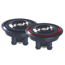 GAUSS Клаксон (звуковий сигнал) універсальний (високий і низький тон) чорний (діаметр 92 мм)