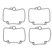 TOURMAX Ущільнювач поплавкової камери карбюратора (4 шт.) Yamaha 600F Grizzly '98-'01 (OEM: 4WV-14147-20) (вироблено в Японії) (гума Viton фторкаучук) - замінює FBG-251