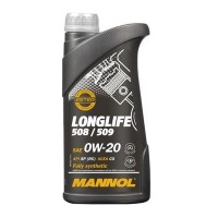 MANNOL МОТОРНА ОЛИВА ДЛЯ АВТО 0W20 LONGLIFE 508/509 1 ЛІТР (7722) (СИНТЕТИЧНА)