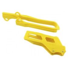 Комплект напрямної та ковзної планки ланцюга POLISPORT для SUZUKI RMZ 250 '12-'18, жовтий колір