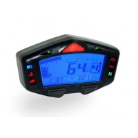 KOSO Універсальний мотоциклетний спідометр Racing Mini модель DB-03 R Racing (швидкість, об/хв, передачі) (EL)